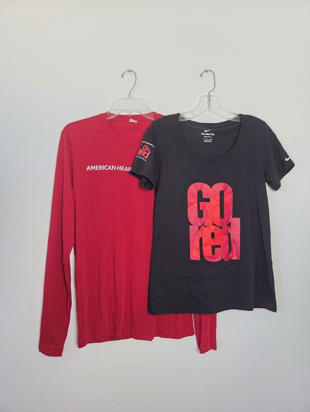 Go Red For Women American Heart Association T-Shirt And Long Sleeve Pullover S